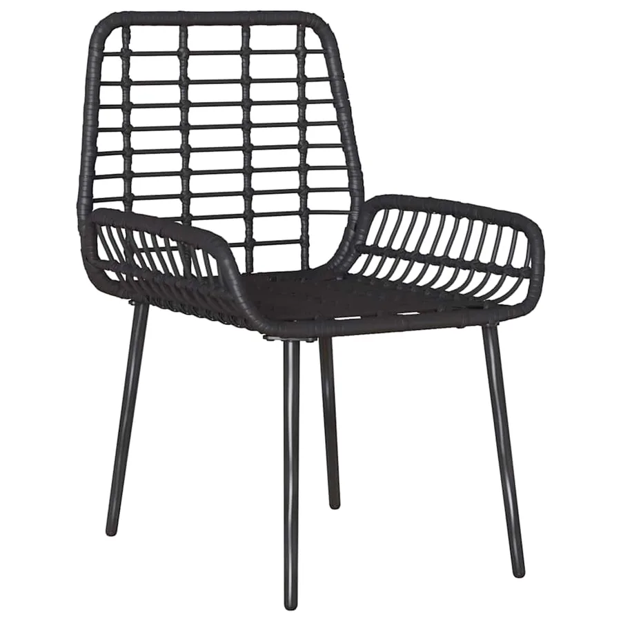 Ensemble de salle à manger pour jardin 3 pcs Noir et anthracite - 6