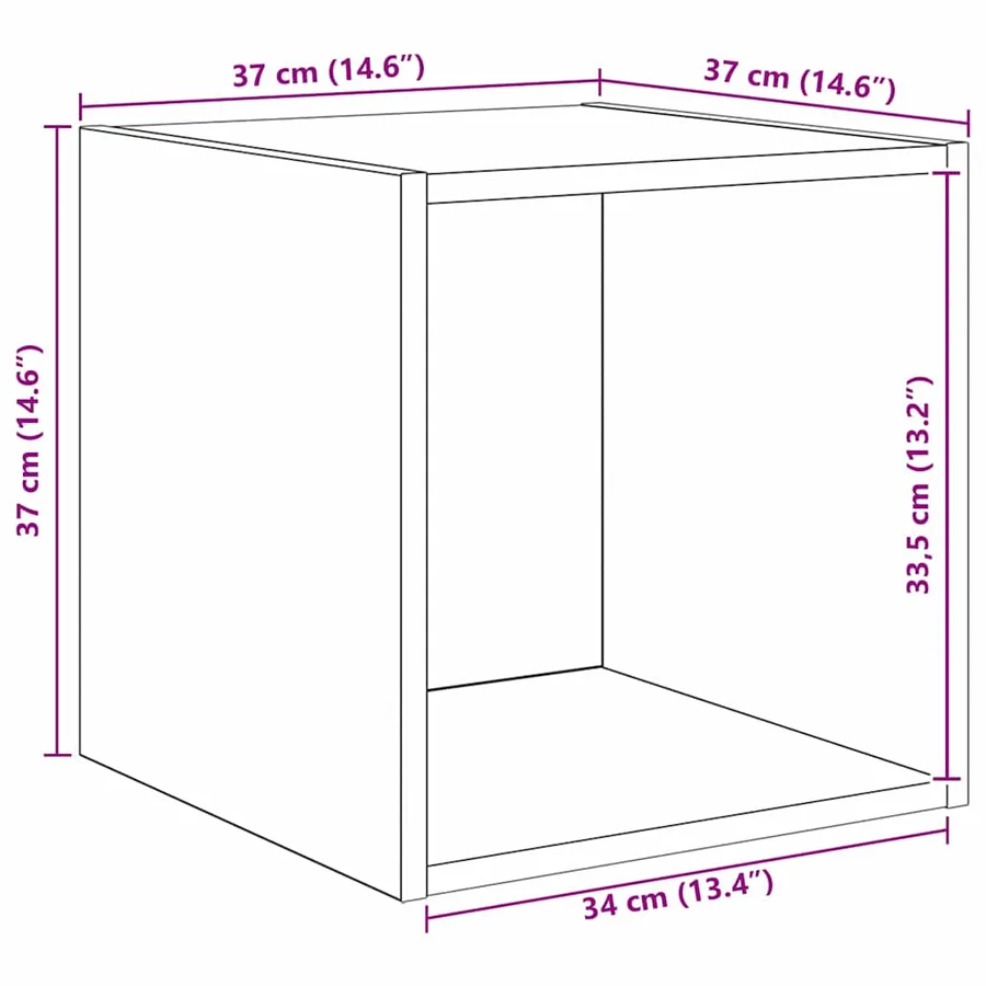 Ensemble de meubles TV 2 pcs Chêne noir Bois d'ingénierie - 10