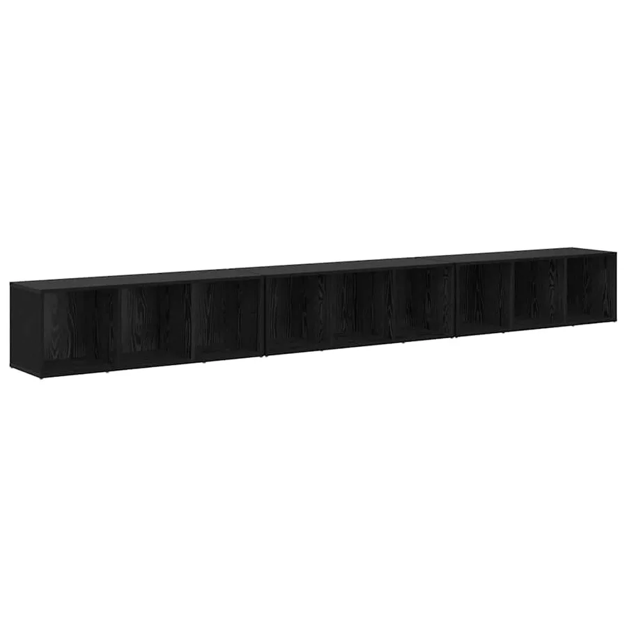 Ensemble meuble TV 3 pcs Chêne noir 37 x 35 x 107 cm - 2