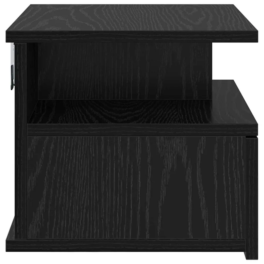 Table de nuit flottante 2 pcs Chêne noir 40 x 31 x 28 cm - 7