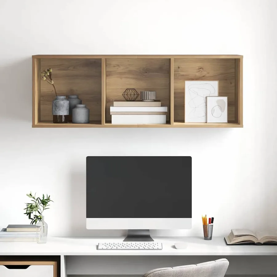 Ensemble meuble TV 37 x 37 x 107 cm Chêne artisanal - 5