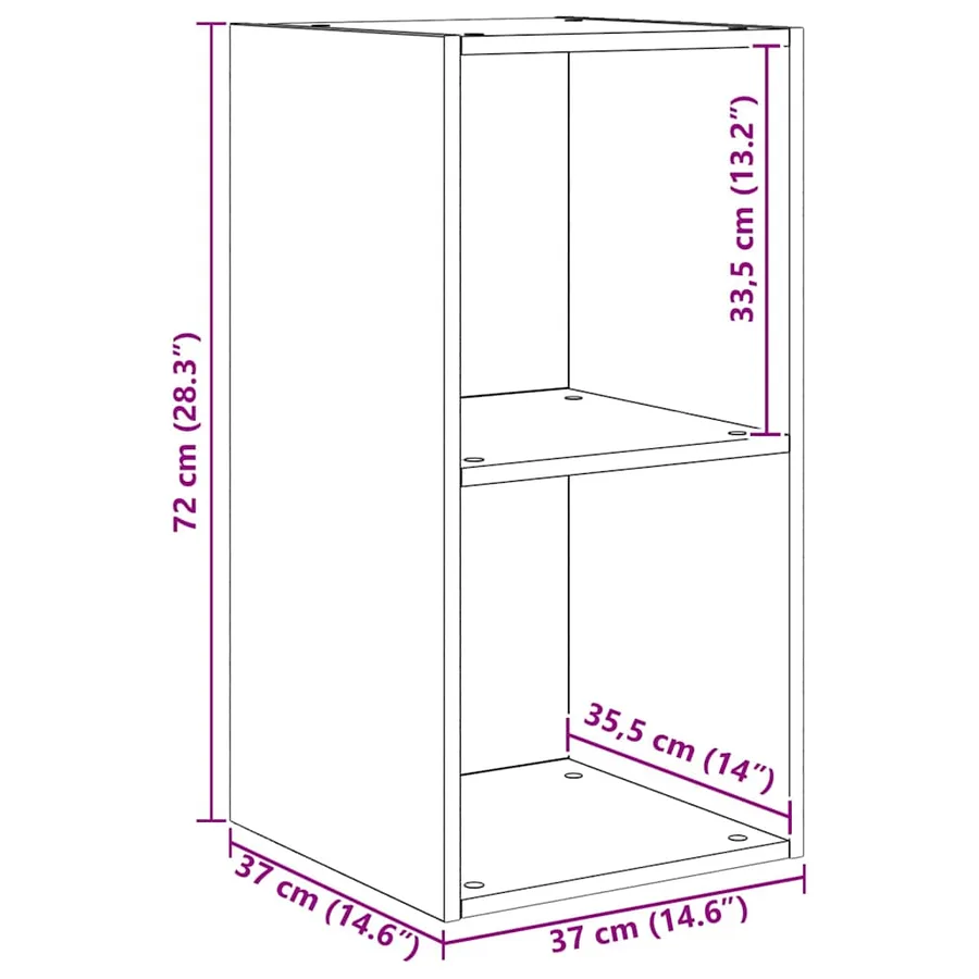 Ensemble meuble TV Chêne artisanal Bois d'ingénierie - 11