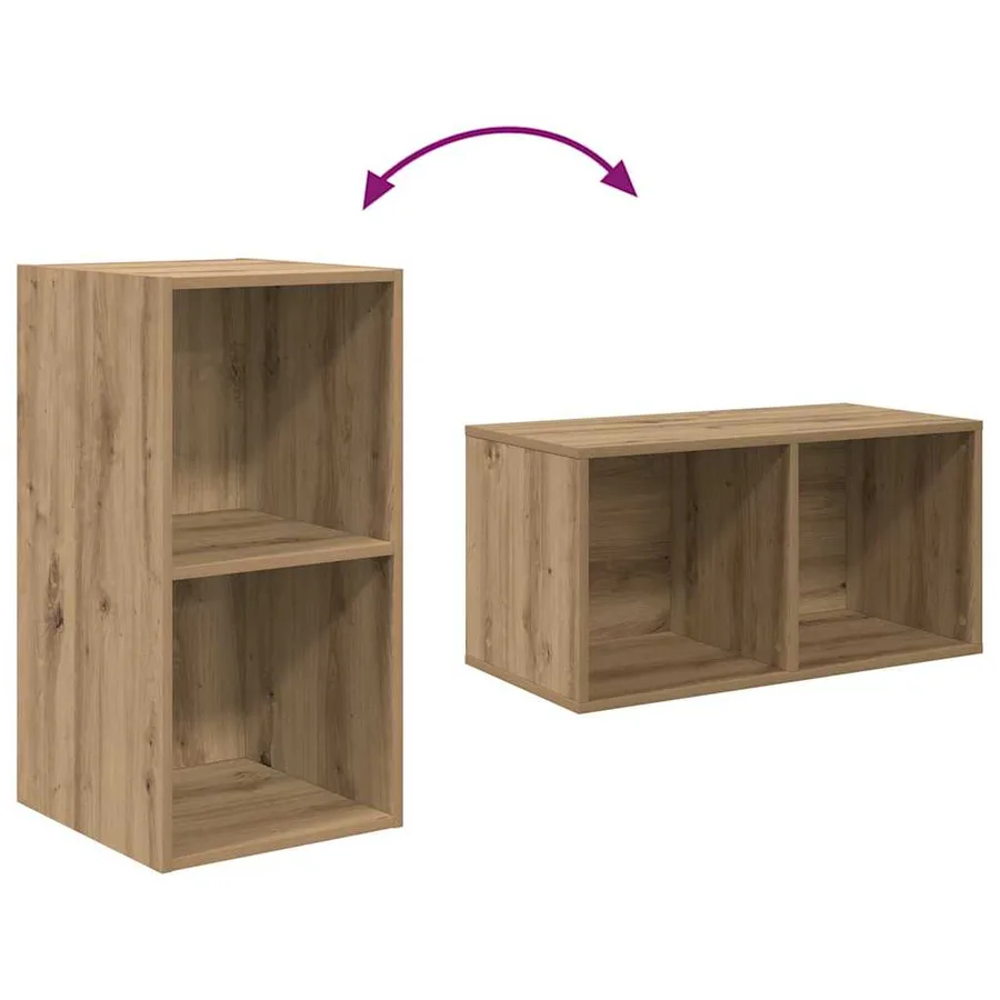 Ensemble meuble TV Chêne artisanal Bois d'ingénierie - 7
