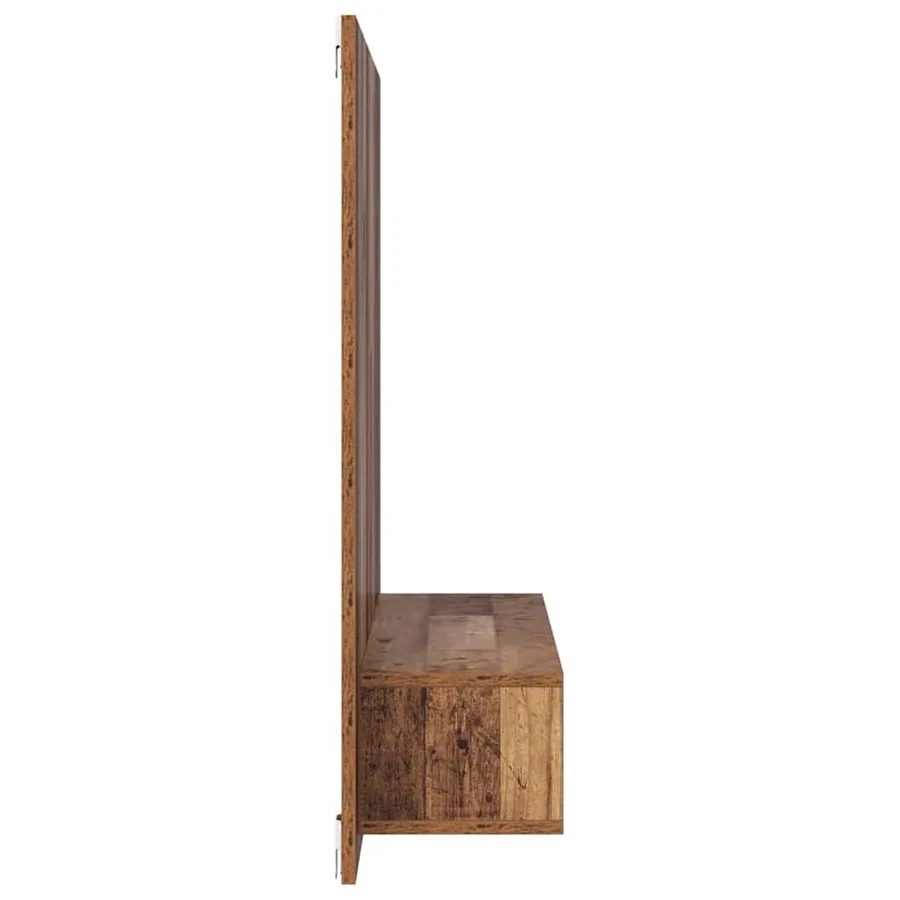 Ensemble meuble TV Montage mural Bois Ancien 120 x 23,5 x 90 cm - 6