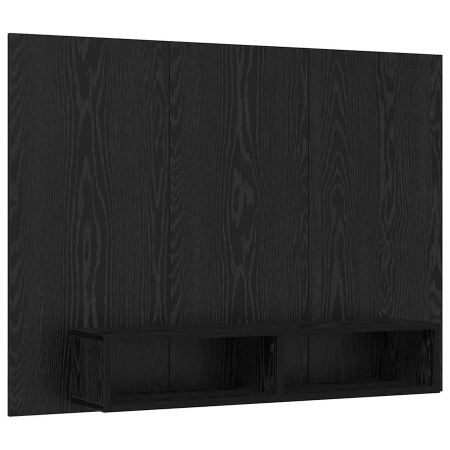 Ensemble meuble TV Montage mural Chêne noir 120 x 23,5 x 90 cm - 2