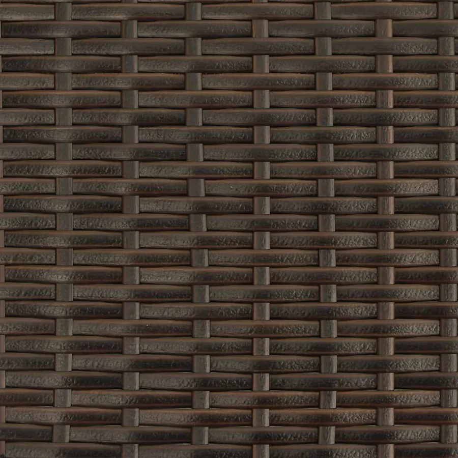 Chaises empilables d'extérieur lot de 6 Résine tressée Marron - 9