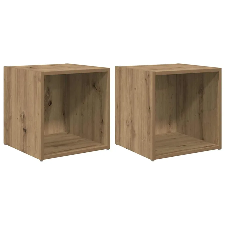 Ensemble meuble TV 2 pcs Chêne artisanal Bois d'ingénierie - 2