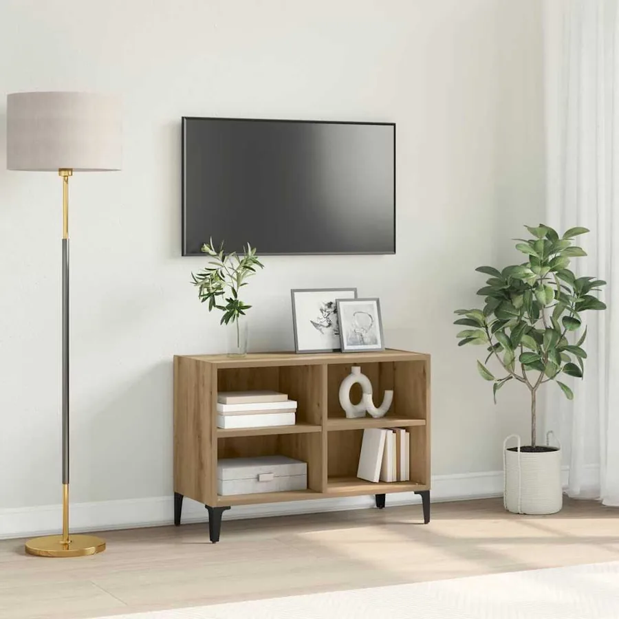 Ensemble meuble TV Marron Bois d’ingénierie