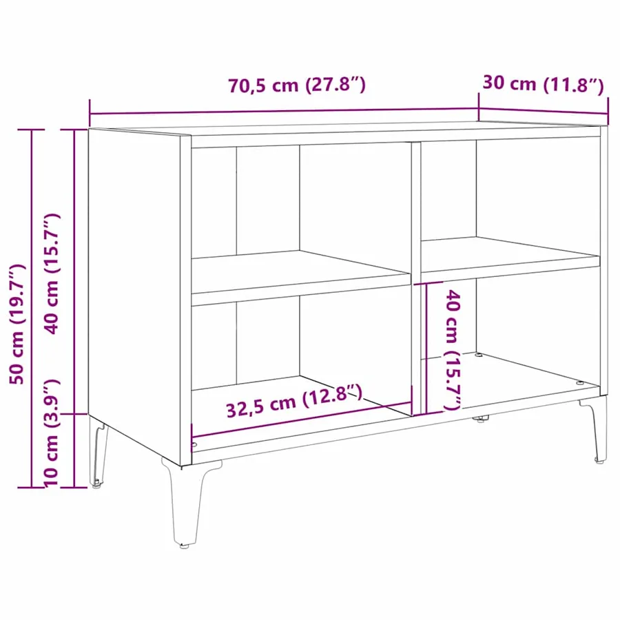 Ensemble meuble TV Marron Bois d’ingénierie - 11