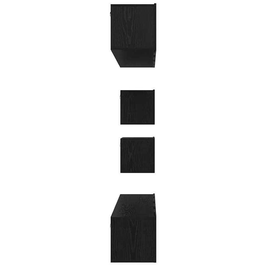 Ensemble meuble TV 6 pcs Chêne noir Bois d'ingénierie - 9