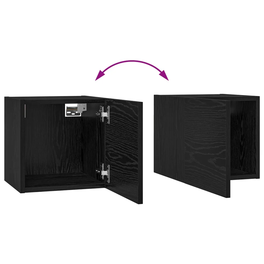 Ensemble meuble TV 8 pcs Chêne noir Bois d'ingénierie - 15