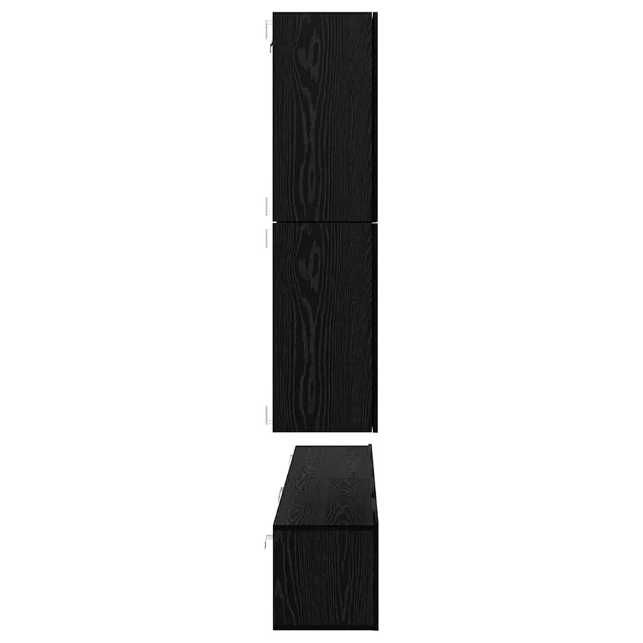 Ensemble meuble TV 8 pcs Chêne noir Bois d'ingénierie - 10