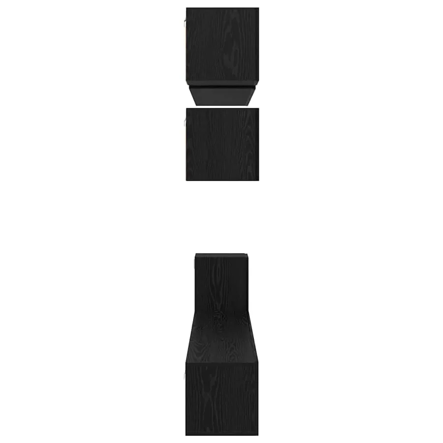 Ensemble meuble TV 8 pcs Chêne noir Bois d'ingénierie - 8