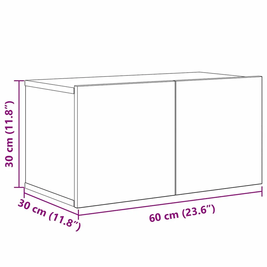 Ensemble meuble TV 4 pcs Chêne artisanal Bois d'ingénierie - 18