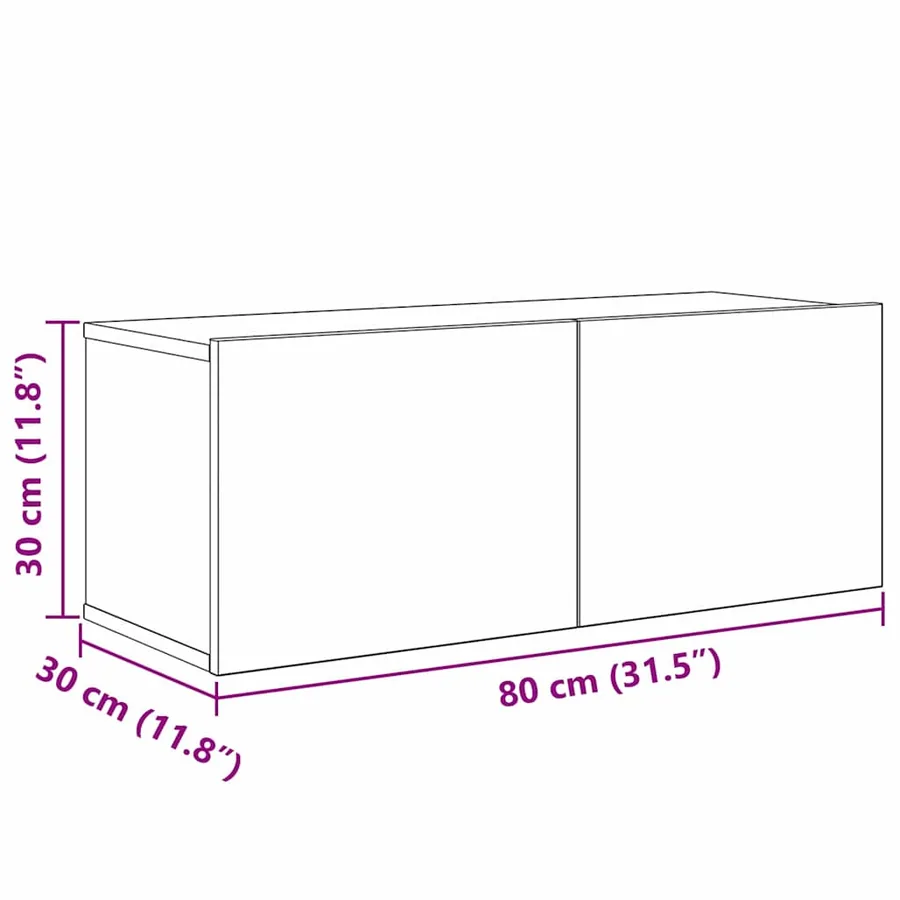 Ensemble meuble TV 4 pcs Chêne artisanal Bois d'ingénierie - 19