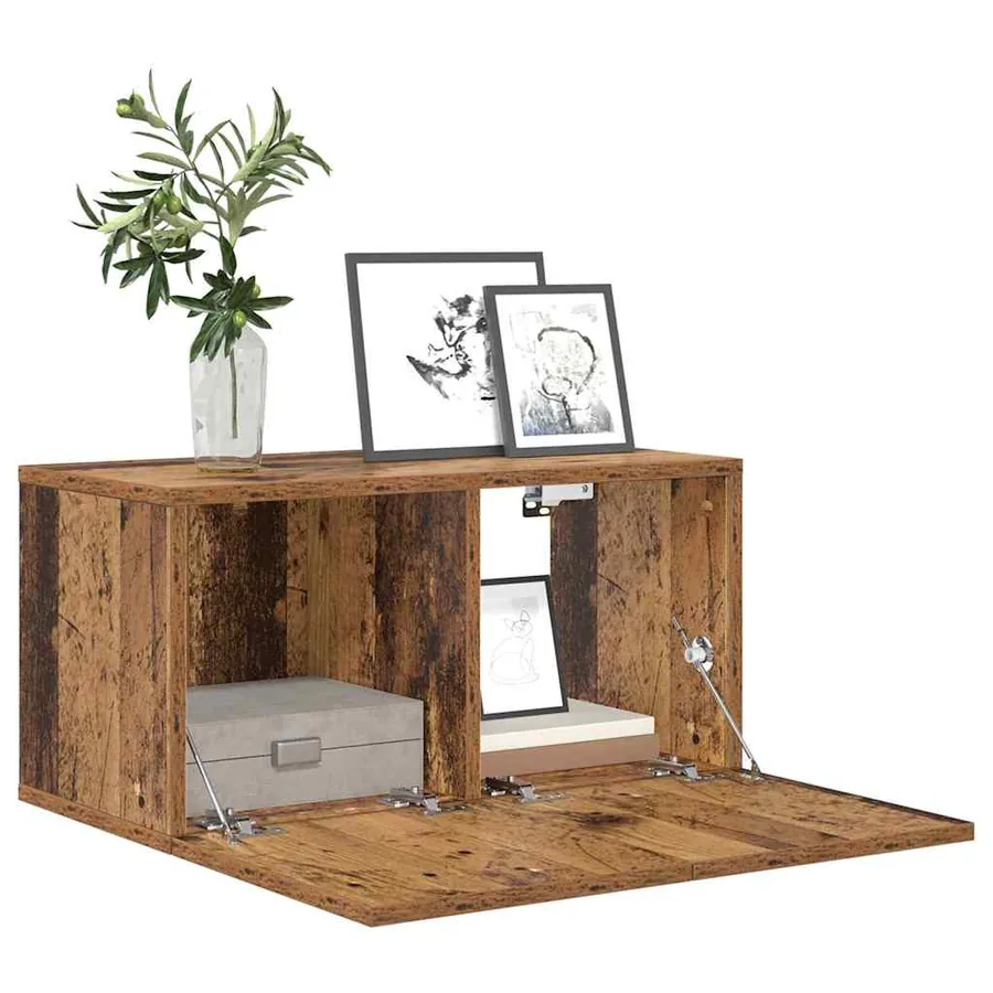 Ensemble meuble TV Montage mural 3 pcs Marron 60 x 30 x 30 cm - 3