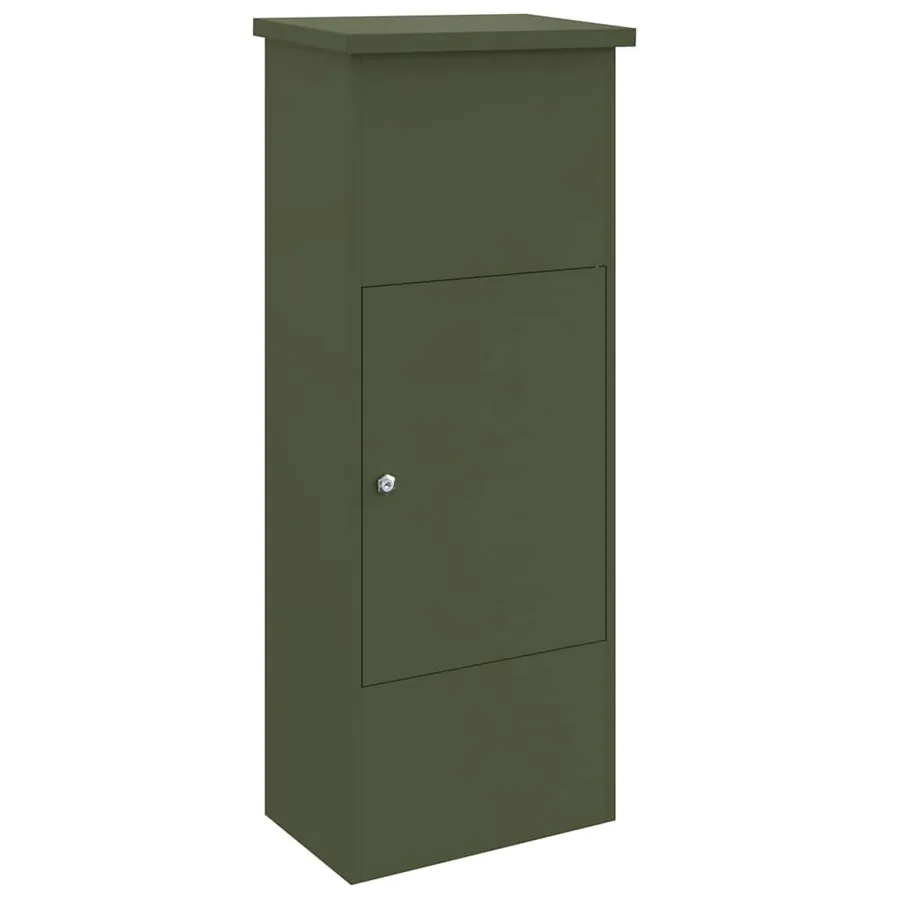 Boîte de dépôt de colis Vert olive 44,5 x 29 x 110,5 cm Acier - 2