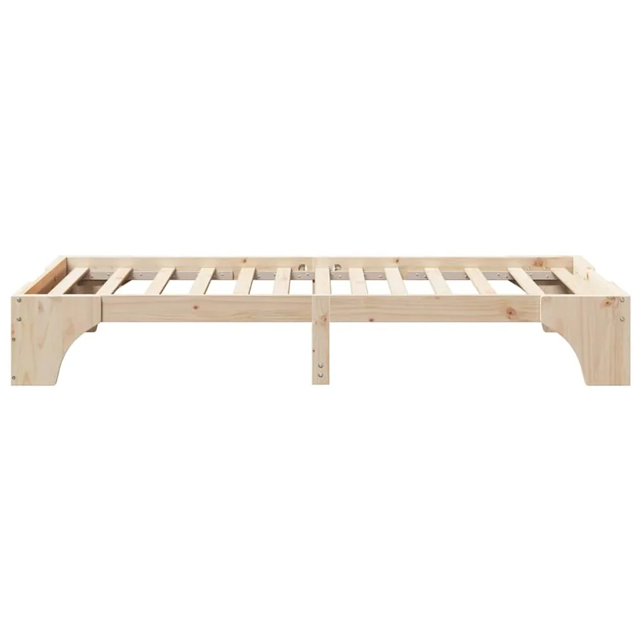 Cadre de lit Naturel 90 x 200 cm Pin massif - 6