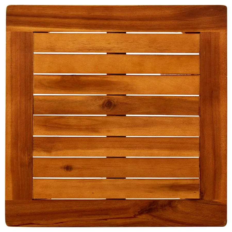Table basse de jardin 45x45x36 cm Bois solide d'acacia - 4