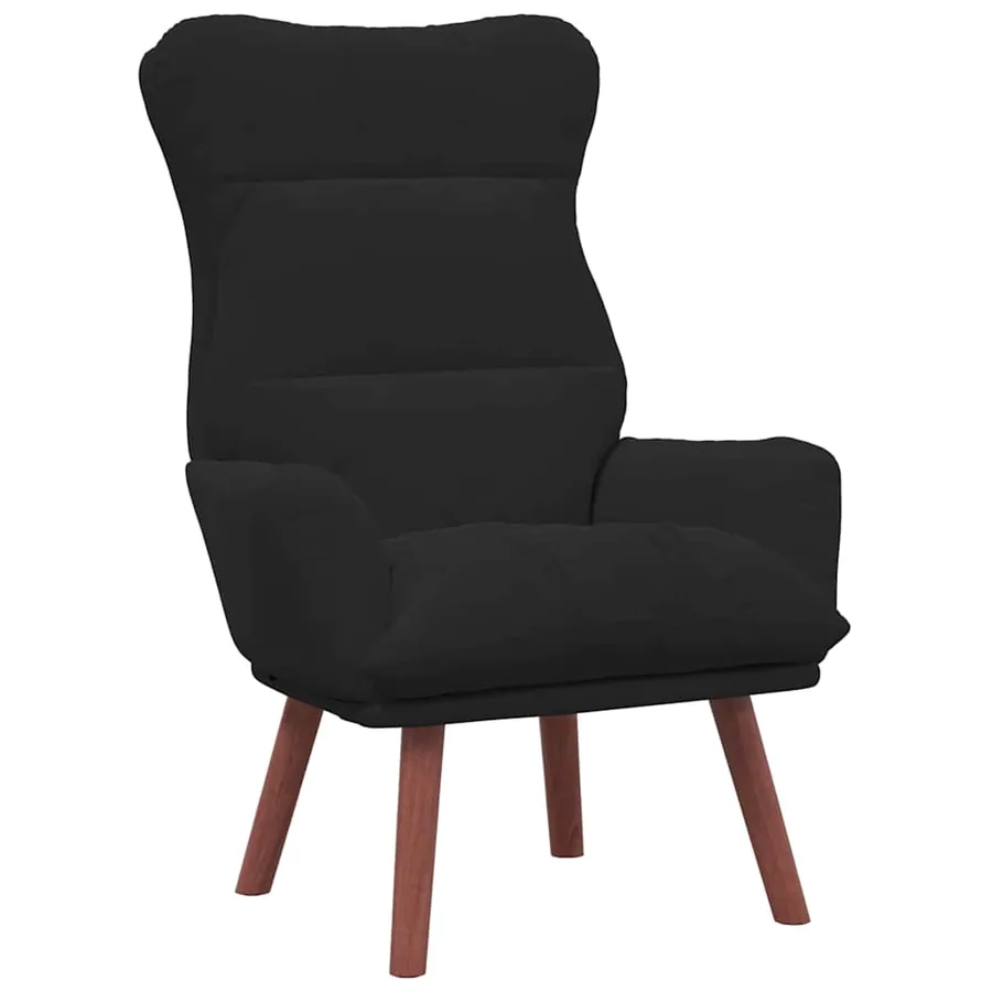 fauteuil Noir 69 x 74 x 93 cm Velours - 2