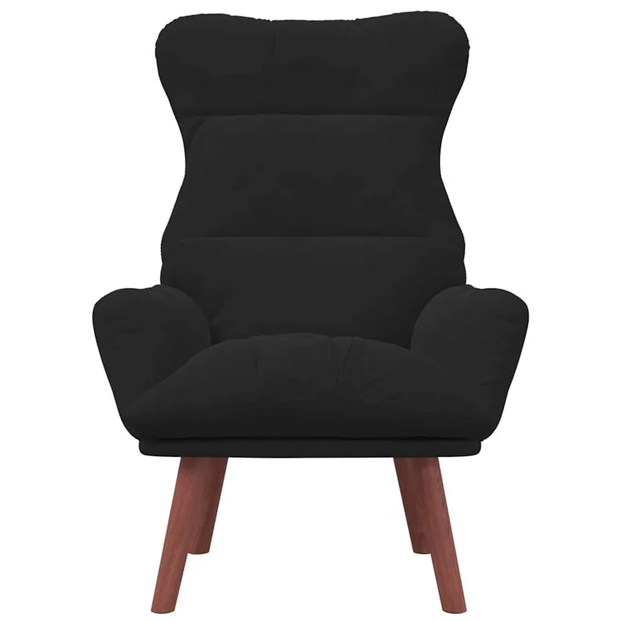 fauteuil Noir 69 x 74 x 93 cm Velours - 4