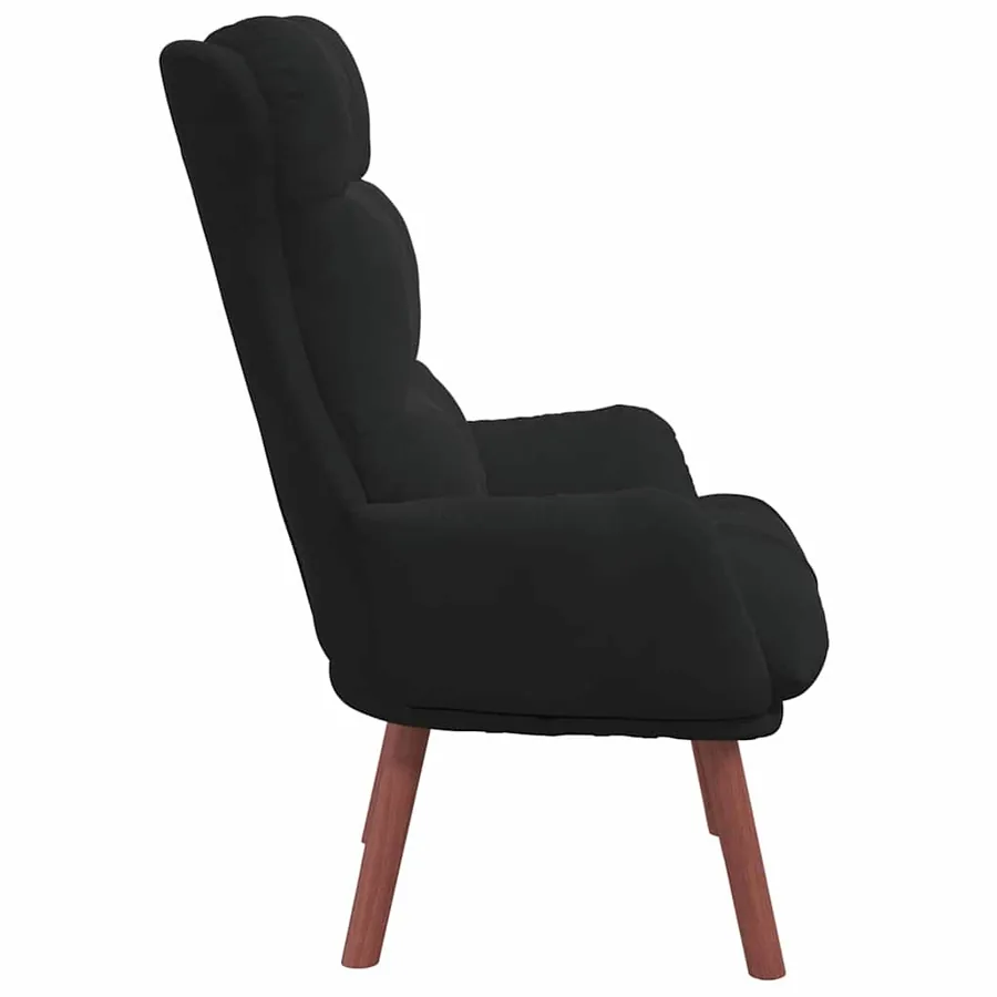 fauteuil Noir 69 x 74 x 93 cm Velours - 5