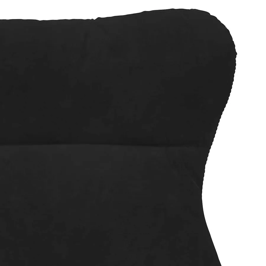 fauteuil Noir 69 x 74 x 93 cm Velours - 7