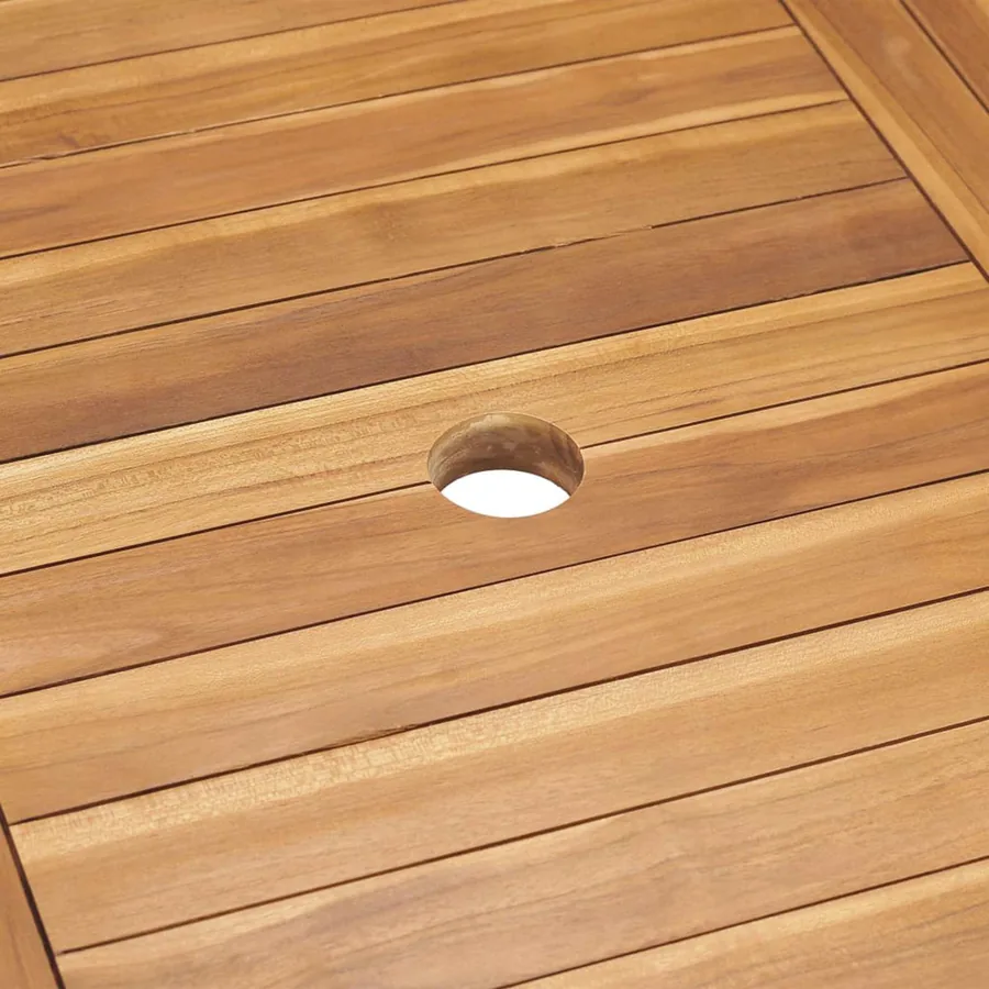 Ensemble de salle à manger pour jardin 9 pcs Marron - 11
