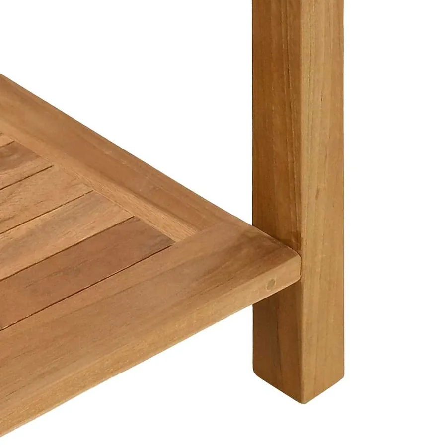 Table console Marron 80 x 35 x 75 cm Bois de teck massif - 10