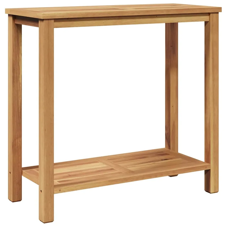 Table console Marron 80 x 35 x 75 cm Bois de teck massif - 7