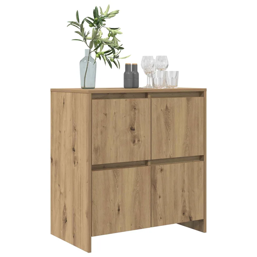 Buffet Chêne artisanal 70 x 41 x 75 cm Bois d'ingénierie - 3