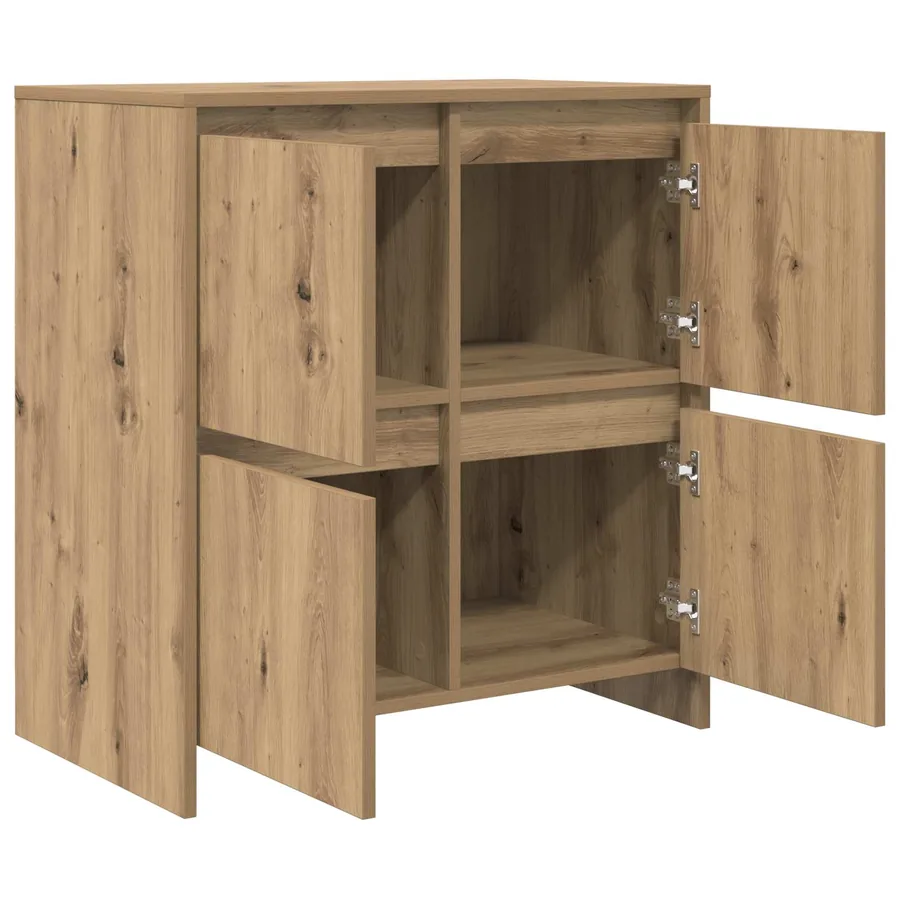 Buffet Chêne artisanal 70 x 41 x 75 cm Bois d'ingénierie - 5