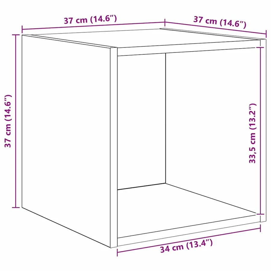 Ensemble meuble TV 4 pcs Chêne noir Bois d'ingénierie - 11