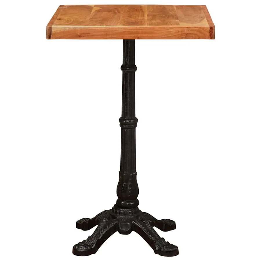 Table bistrot Marron 50 x 50 x 76 cm Bois d'Acacia Massif - 4