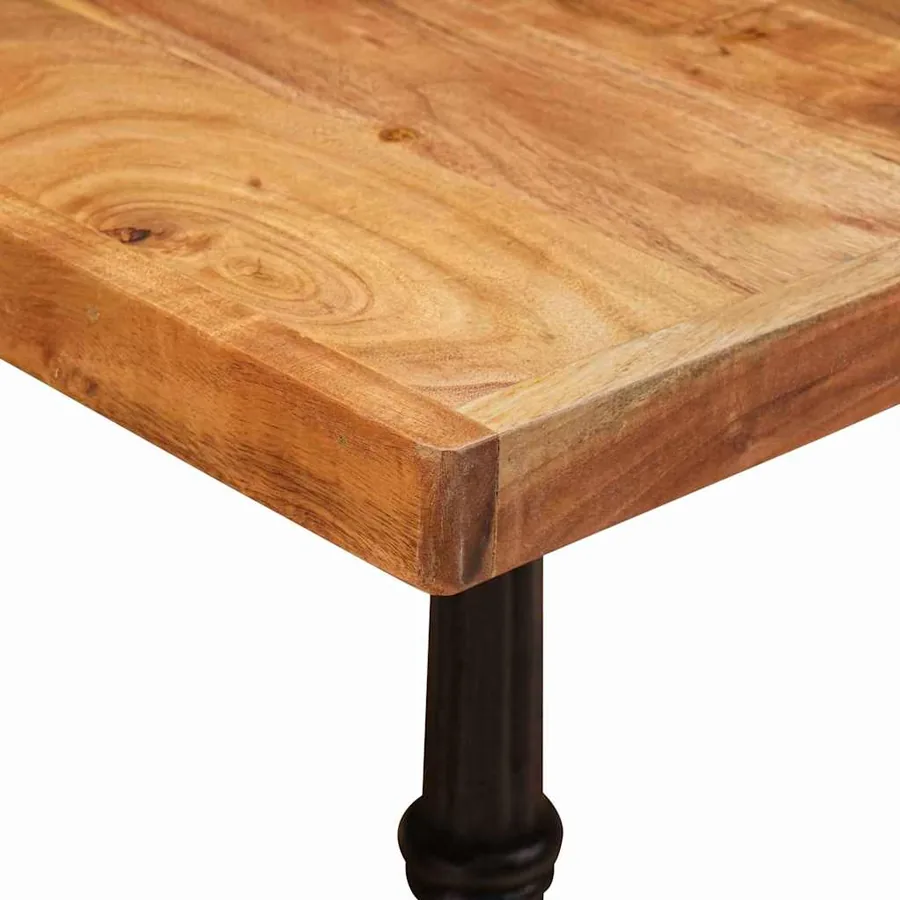 Table bistrot Marron 50 x 50 x 76 cm Bois d'Acacia Massif - 6