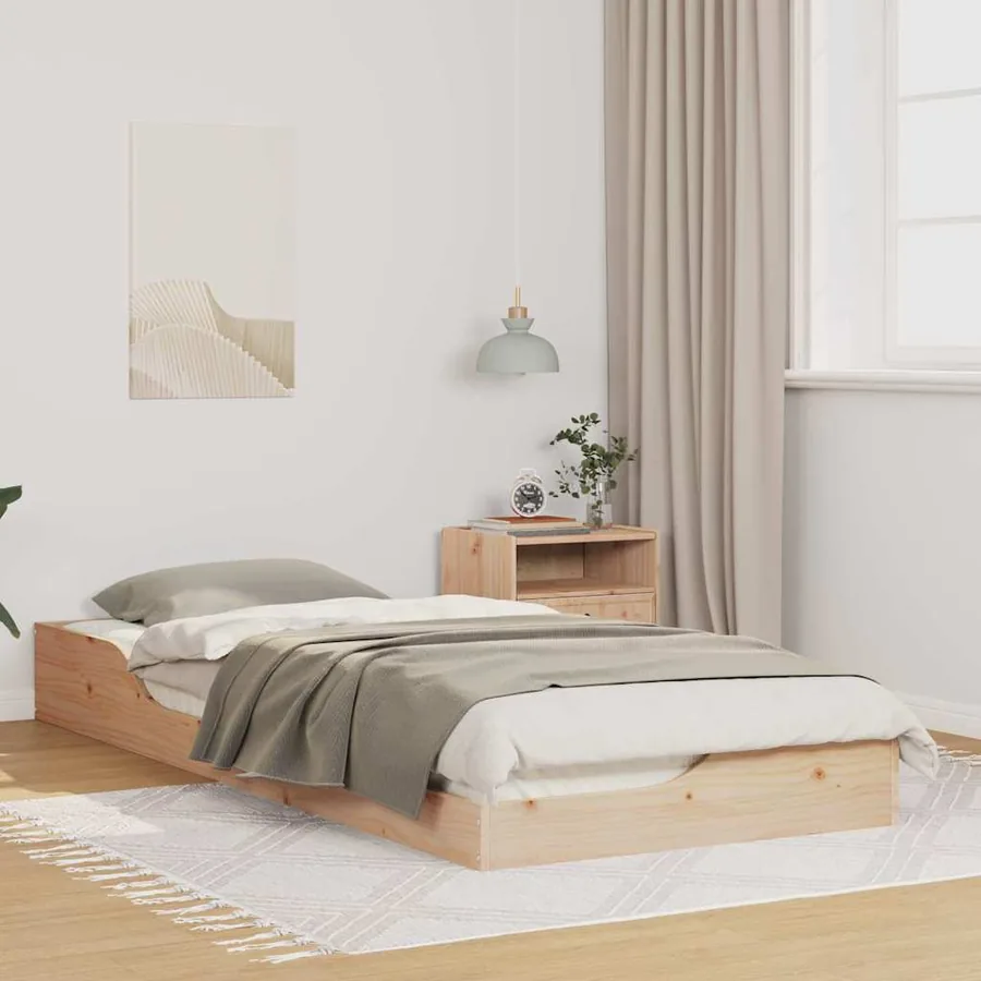 Cadre de lit Marron 80 x 220 cm Pin massif