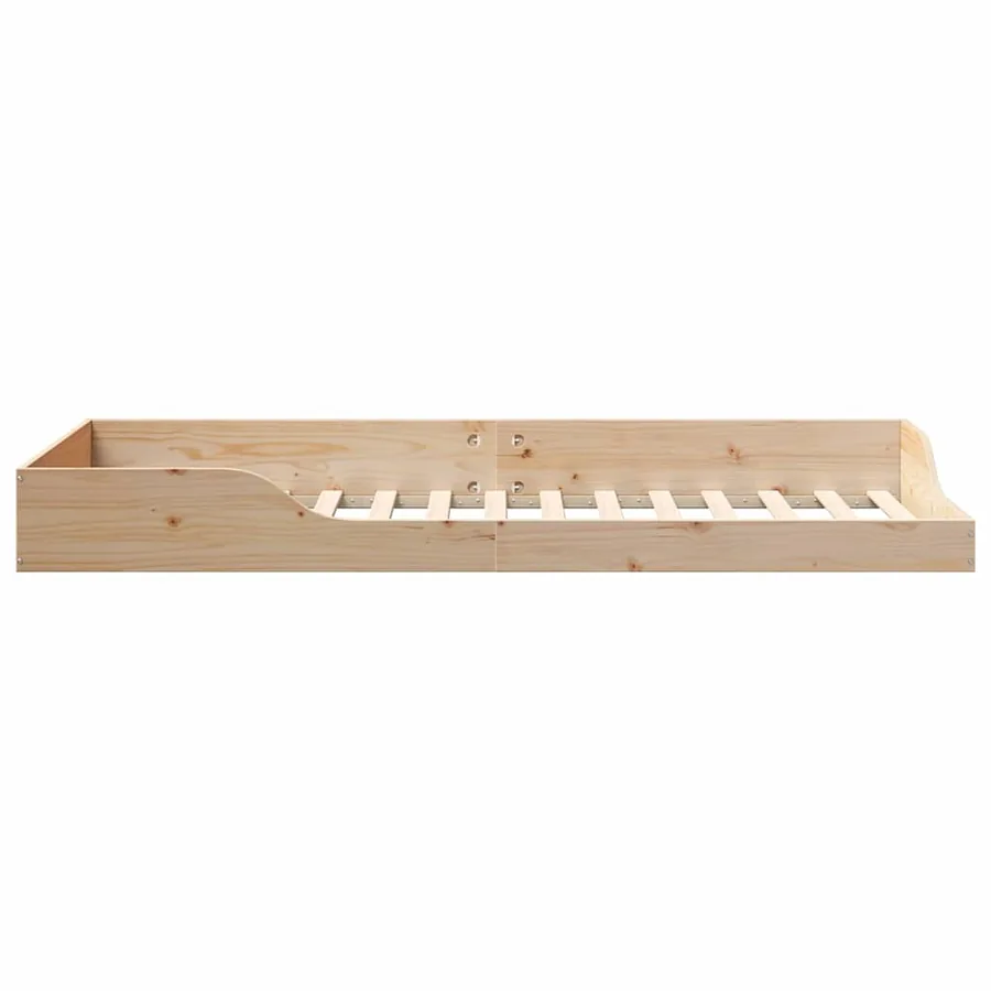 Cadre de lit Marron 80 x 220 cm Pin massif - 6