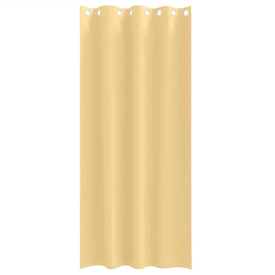 Rideaux occultants avec anneaux 2 pcs Beige 225 x 140 cm - 4