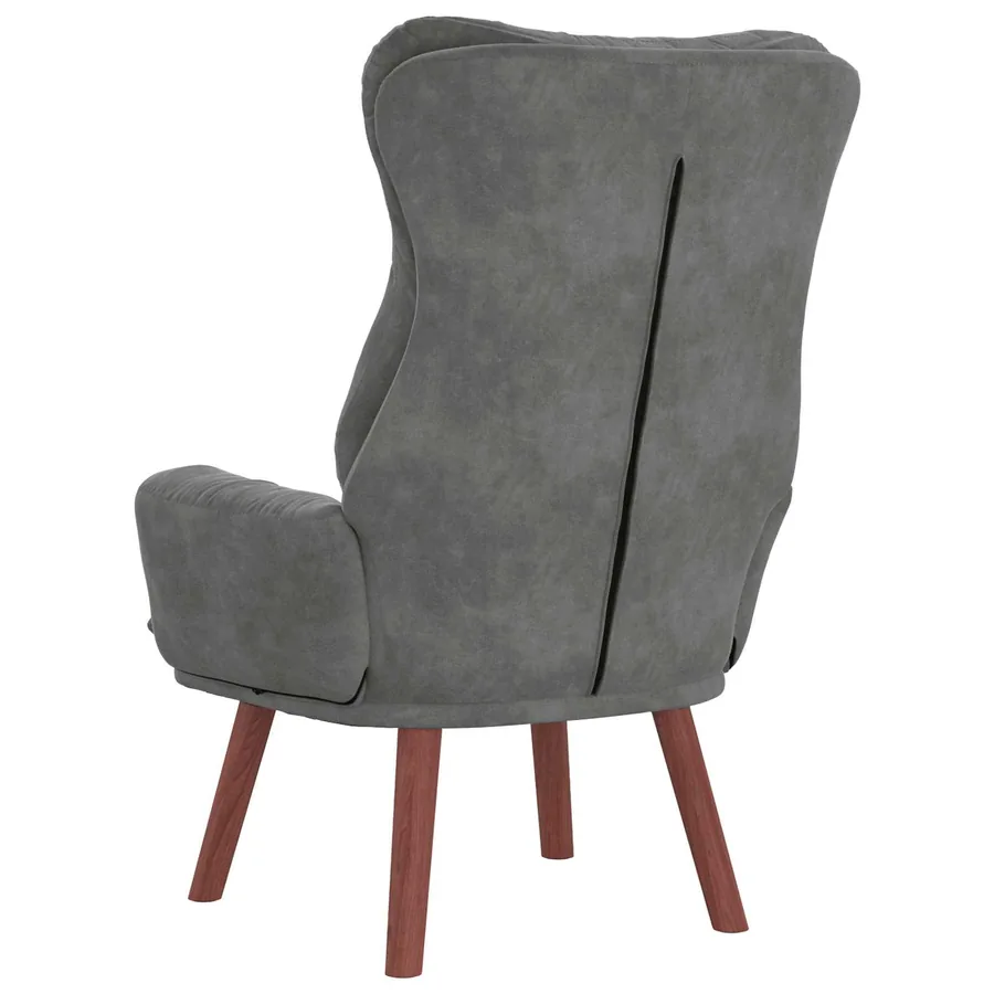 fauteuil Gris foncé 69 x 74 x 93 cm Velours - 6