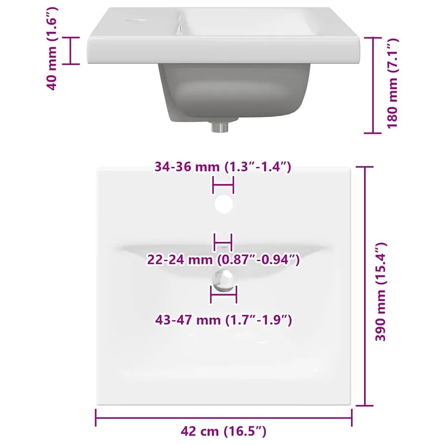 Ensemble de mobilier de salle de bain 2 pcs Bois Ancien - 13