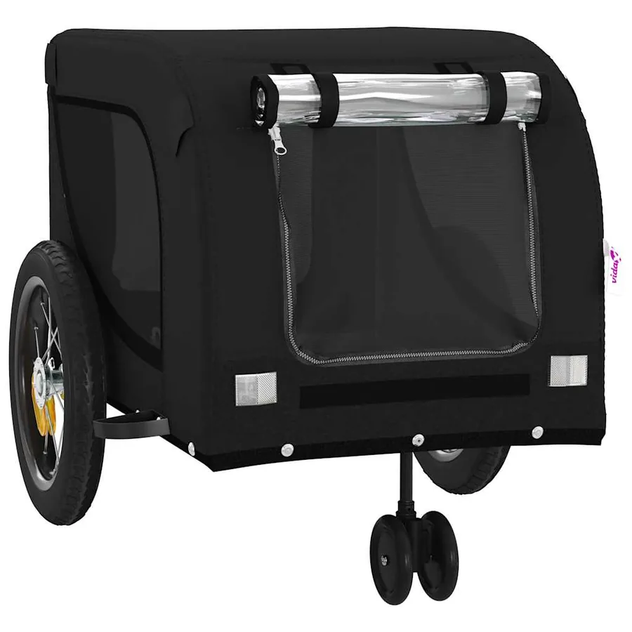 Remorque de vélo pour animaux de compagnie noir - 4