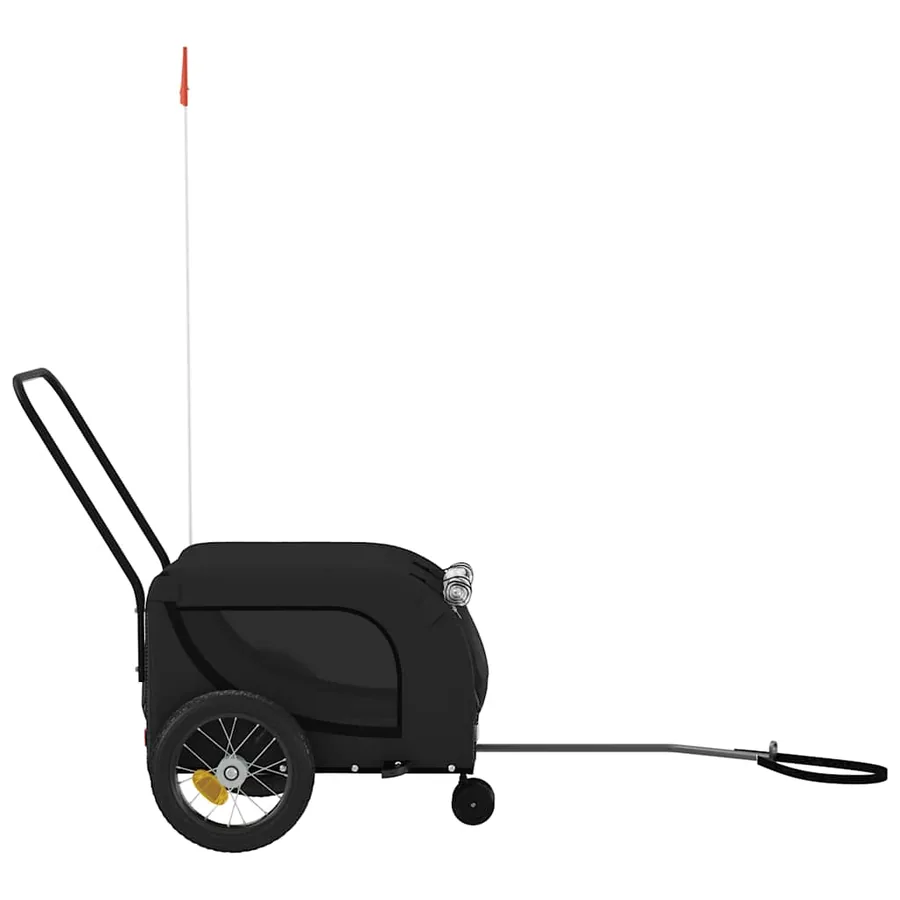 Remorque de vélo pour animaux de compagnie noir - 5