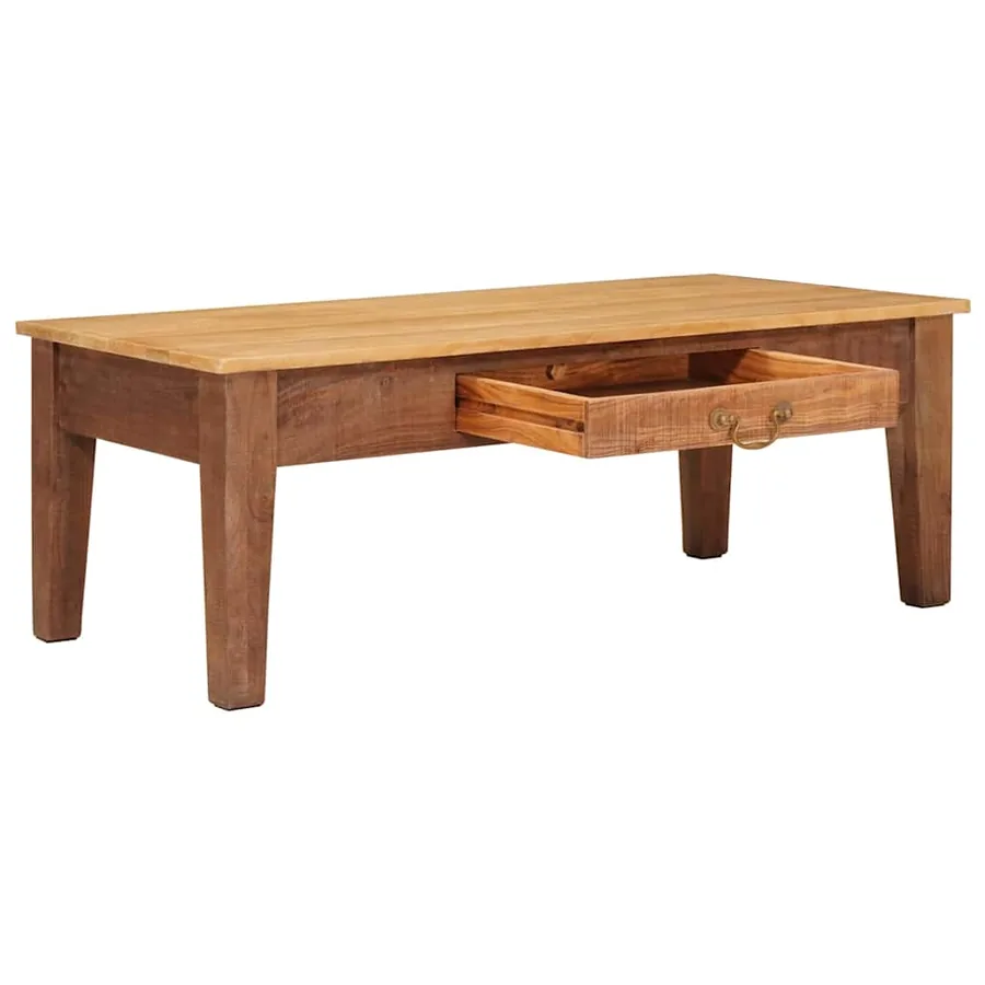 Table basse Marron 110 x 55 x 40 cm Bois de mangue massif - 4