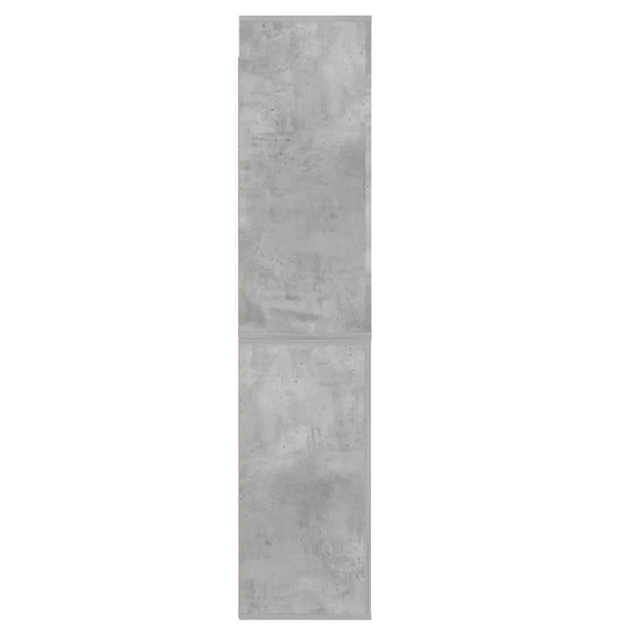 Buffet haut Gris béton Bois d'ingénierie - 9