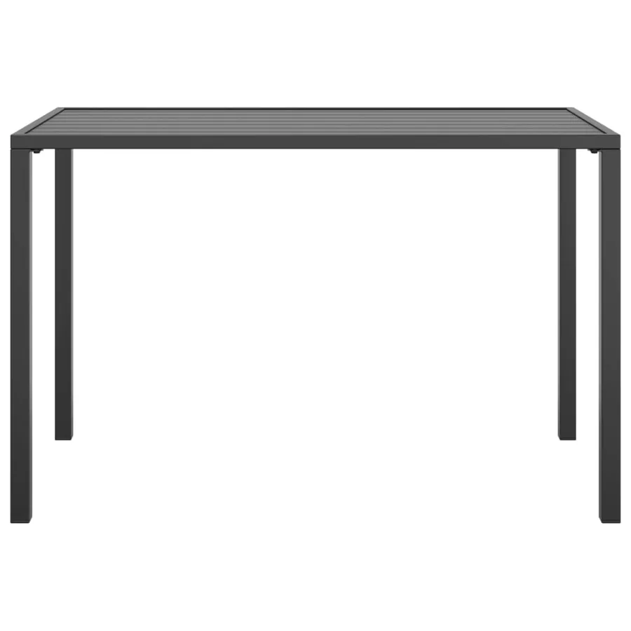 Table à manger de jardin anthracite 110x54x70 cm acier - 3
