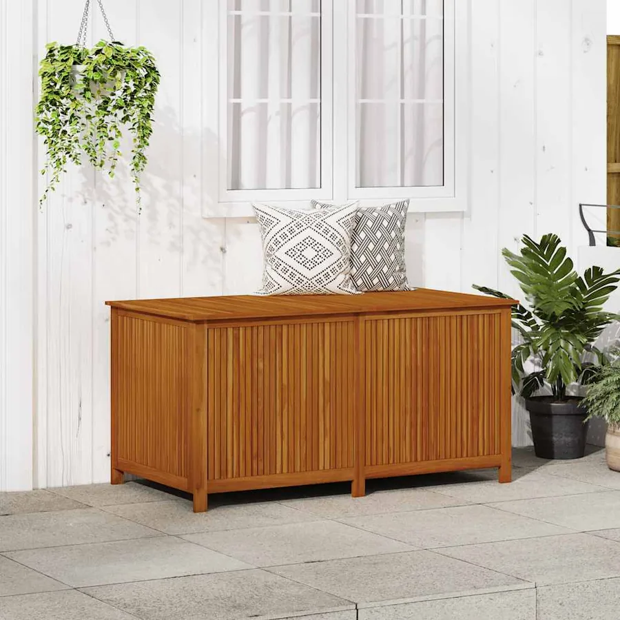 Garden storage box 150x80x75 cm solid acacia wood