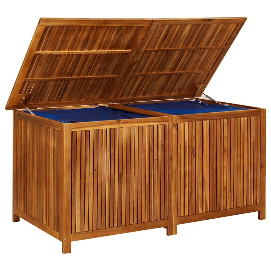 Garden storage box 150x80x75 cm solid acacia wood - 7