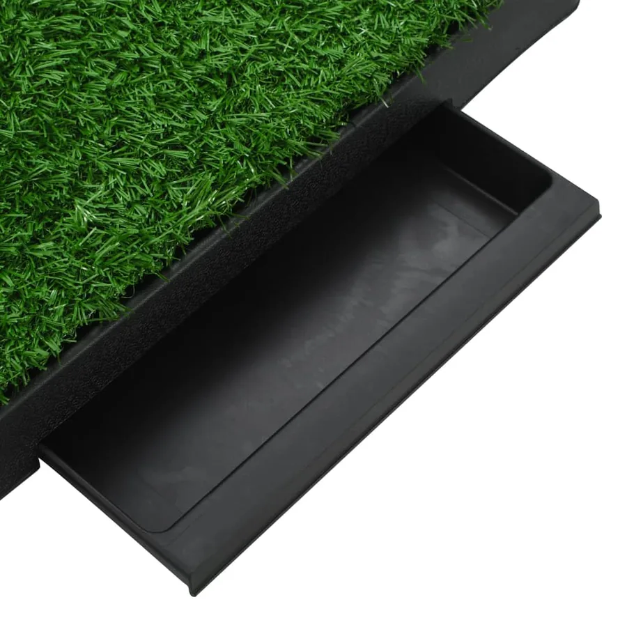 Tapis pour animaux avec plateau et gazon artificiel Vert - 6