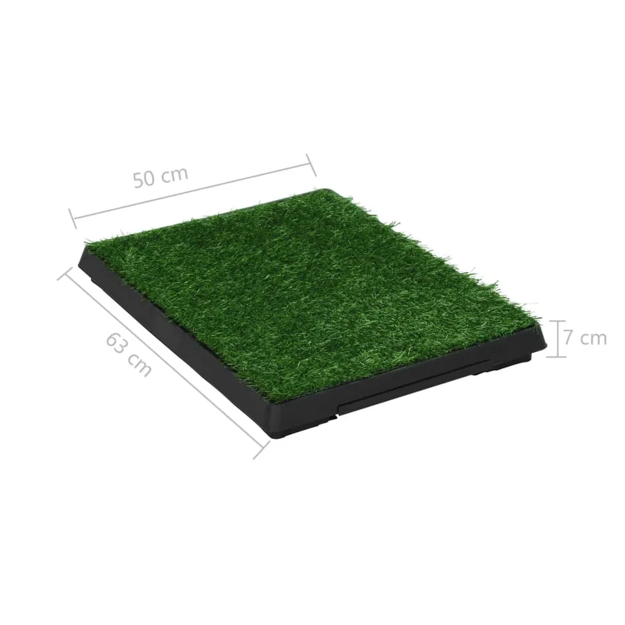 Tapis pour animaux avec plateau et gazon artificiel Vert - 9