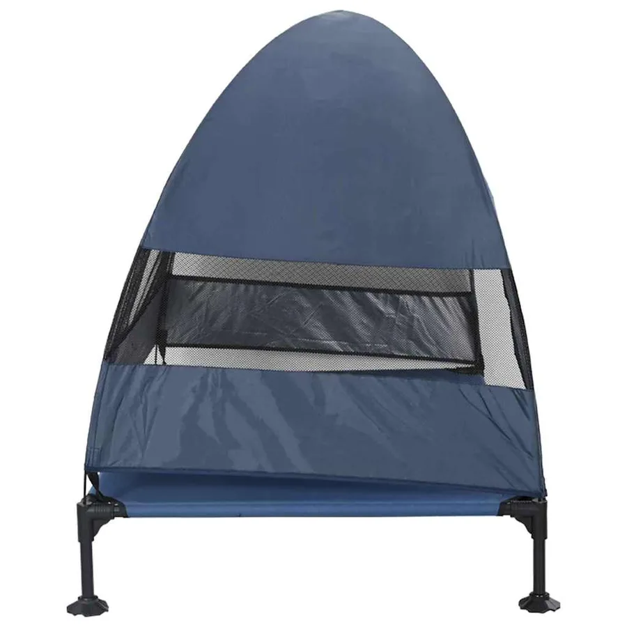 Lit surélevé pour chien Bleu marine 127 x 81 x 108 cm - 5